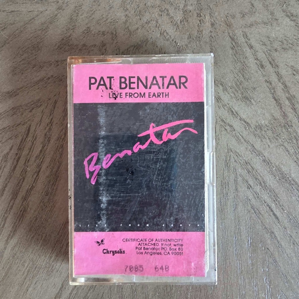 Pat Benatar Live From Earth Cassette Tape 1983 Chrysalis FVT 41444 Rock Music